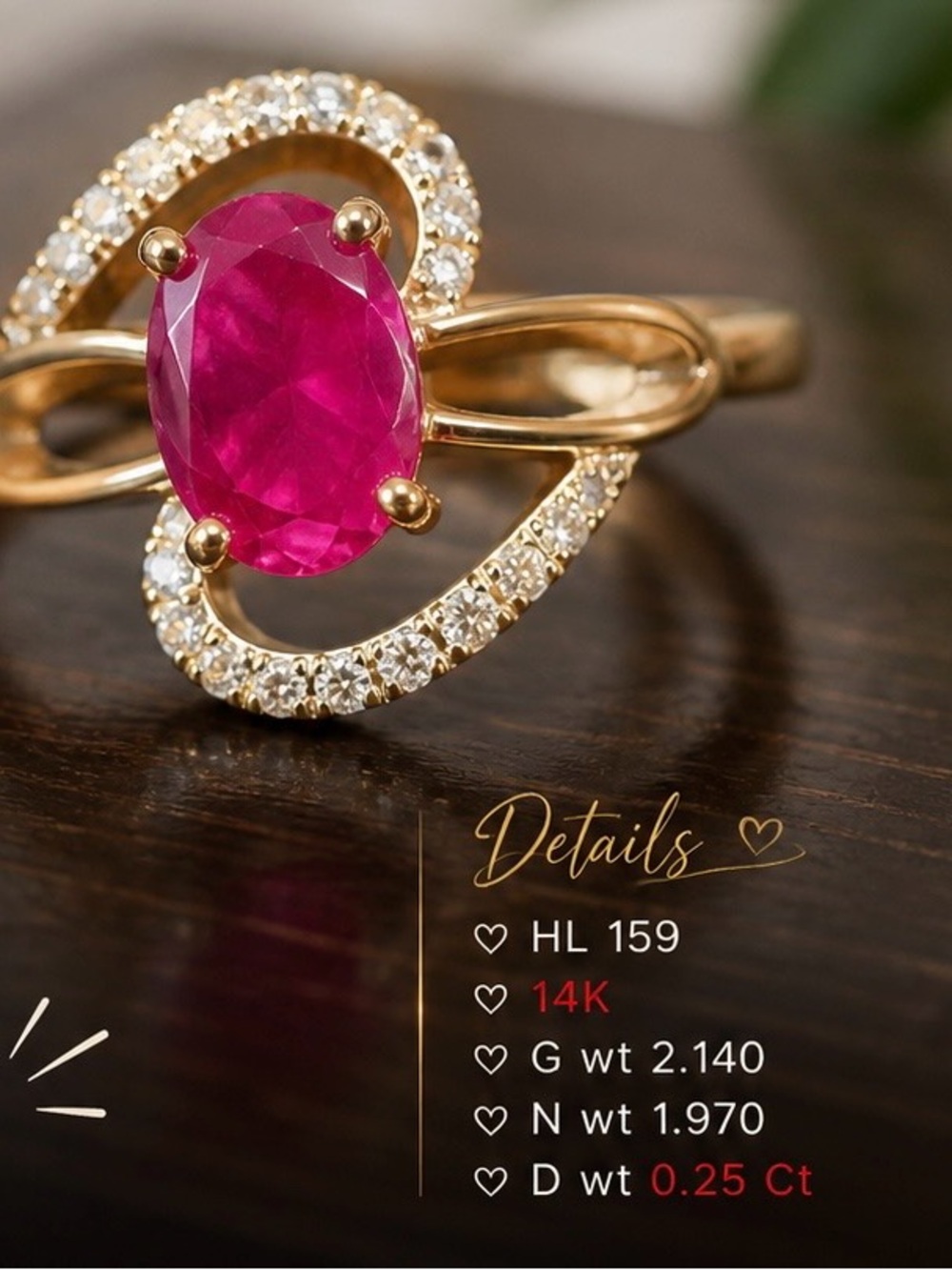 14k diamond ring